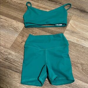 Five dancewear green set size YXL